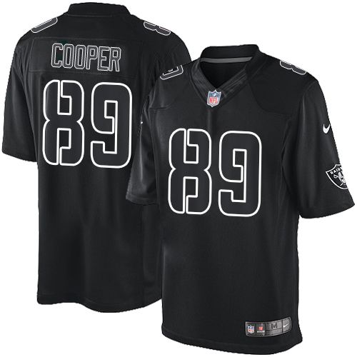 Nike Raiders #89 Amari Cooper Black Men's Stitched NFL Impact Limited Jersey
